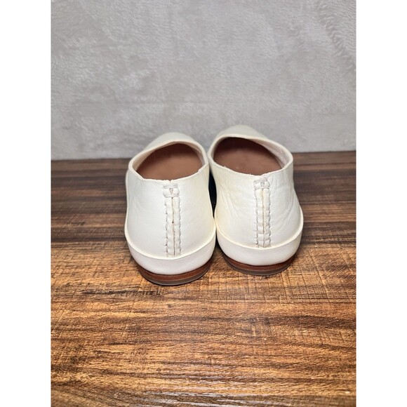 FEIT Handsewn Slippers White Leather Slip Ons Loafers Formal Quiet Luxury US 10 - Picture 9 of 11